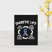 Leuke Diabetische Levenscyclus Diabetes Awareness  Kaart (Gele Bloem)