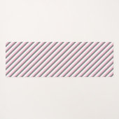Leuke diagonale strepen patroon aangepaste naam yogamat (Achterkant (horizontaal))