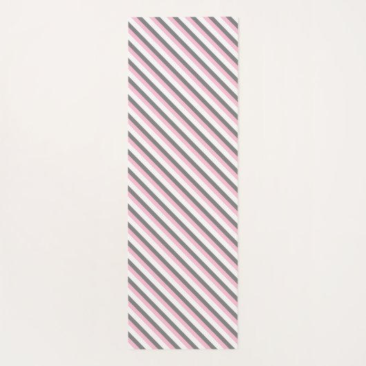 Leuke diagonale strepen patroon aangepaste naam yogamat (Achterkant)