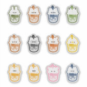 Leuke Dier Boba Thee Sticker (Voorkant)