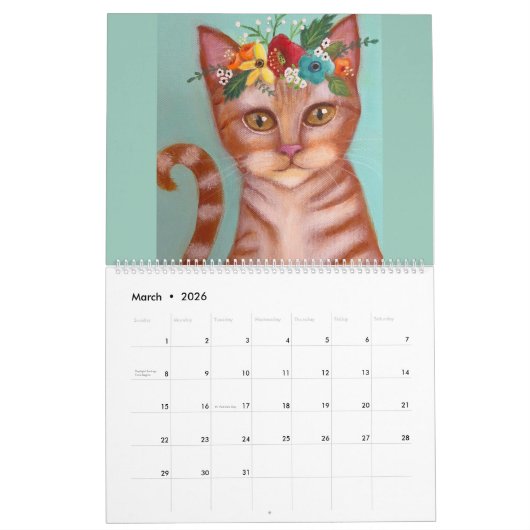 Leuke dieren 2026 grillige kunst kalender (Mar 2026)