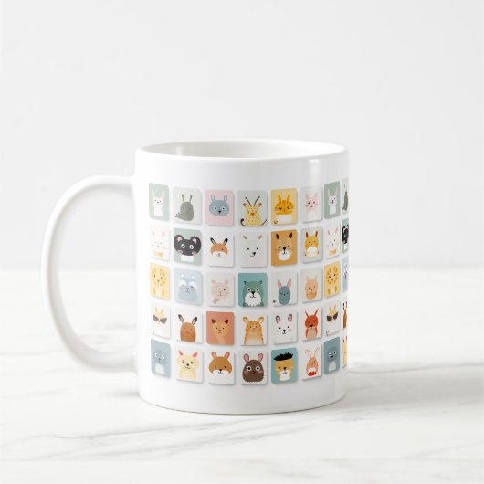 Leuke Dieren 4 Koffie Mok (Links)