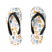 Leuke dieren 6 kinder teenslippers (Voetbed)