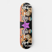 Leuke dieren aangepaste naam persoonlijk skateboard (Voorkant)