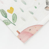 Leuke Dieren baby cadeau Fleece Deken (Hoek)