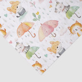 Leuke Dieren baby cadeau Tissuepapier (Detail)