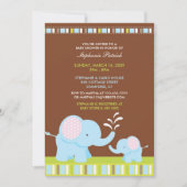 Leuke Dieren Baby shower Flat Invitation Kaart (Voorkant)