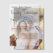 Leuke Dieren Baby shower Vellum Uitnodigingen (Offset (Koppel))