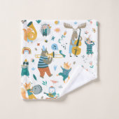 Leuke Dieren Band Bad Handdoek (Wasdoekje)
