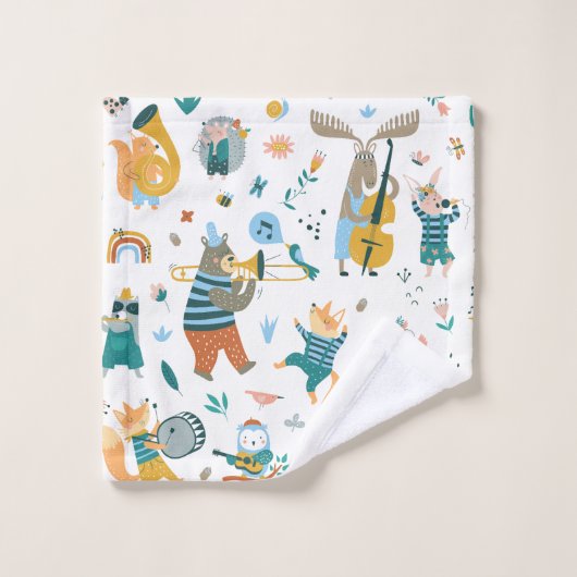 Leuke Dieren Band Bad Handdoek (Wasdoekje)