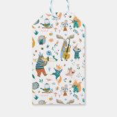 Leuke dieren band verjaardag cadeaulabel (Achterkant)