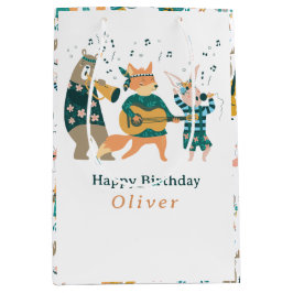 Leuke dieren band verjaardag medium cadeauzakje