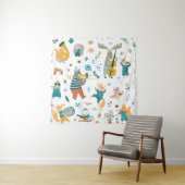 Leuke Dieren Band Wandkleed (In situ)