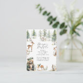 Leuke Dieren Bos Bosland Beer Luier Raffle Informatiekaartje (Staand voorkant)