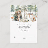 Leuke Dieren Bos Bosland Beer Luier Raffle Informatiekaartje (Achterkant)