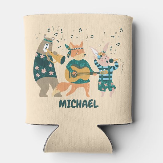 Leuke dieren buigen blikjeskoeler (Achterkant)