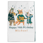 Leuke dieren buigen medium cadeauzakje (Achterkant)