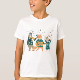 Leuke dieren buigen Tri-Blend shirt