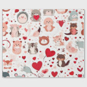 Leuke dieren cadeau ideeën Wrapping Paper Cadeaupapier (Vlak)