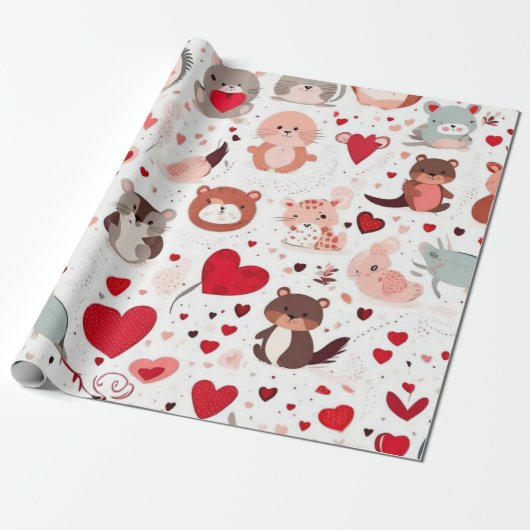 Leuke dieren cadeau ideeën Wrapping Paper Cadeaupapier (Uitgerold)