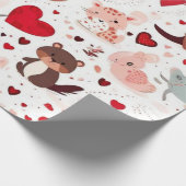 Leuke dieren cadeau ideeën Wrapping Paper Cadeaupapier (Hoek)