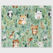 Leuke dieren cadeau ideeën Wrapping Paper Cadeaupapier (Vlak)