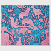 Leuke dieren cadeau ideeën Wrapping Paper Cadeaupapier (Vlak)