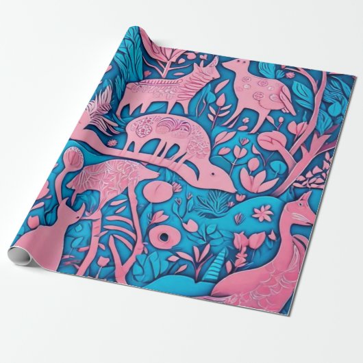 Leuke dieren cadeau ideeën Wrapping Paper Cadeaupapier (Uitgerold)