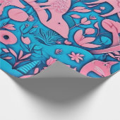 Leuke dieren cadeau ideeën Wrapping Paper Cadeaupapier (Hoek)