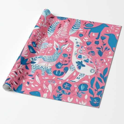 Leuke dieren cadeau ideeën Wrapping Paper Cadeaupapier (Uitgerold)