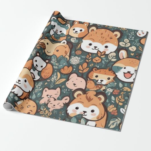 Leuke dieren cadeau ideeën Wrapping Paper Cadeaupapier (Uitgerold)
