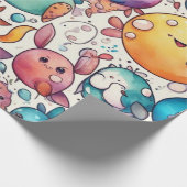 Leuke dieren cadeau ideeën Wrapping Paper Cadeaupapier (Hoek)