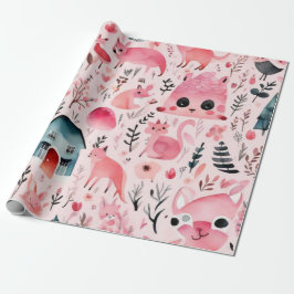 Leuke dieren cadeau ideeën Wrapping Paper Cadeaupapier