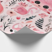 Leuke dieren cadeau ideeën Wrapping Paper Cadeaupapier (Hoek)