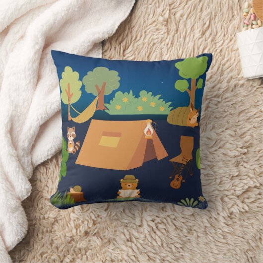 Leuke dieren Camping Sierkussen (Deken)