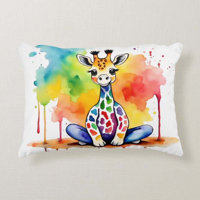 Leuke dieren doen yoga accent kussen (Voorkant)