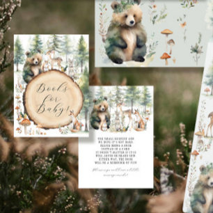Leuke Dieren Forest Woodland Beer Boeken voor Baby Informatiekaartje