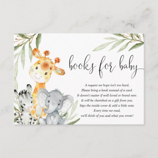 Leuke dieren geslacht neutraal boek in plaats van  informatiekaartje (Voorkant)