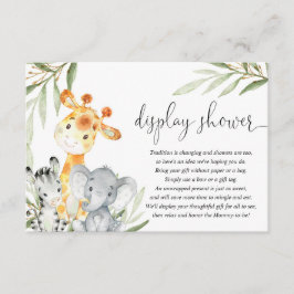 Leuke dieren geslacht neutrale display douche invo informatiekaartje