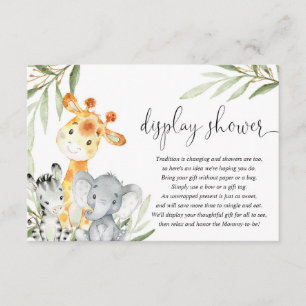 Leuke dieren geslacht neutrale display douche invo informatiekaartje