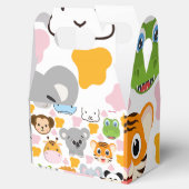 Leuke dieren gezicht bedankdoosjes (Geopend)