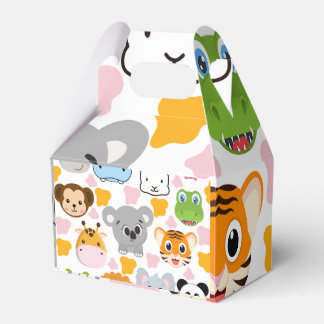 Leuke dieren gezicht bedankdoosjes