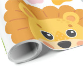 Leuke dieren gezicht cadeaupapier (Rol Hoek)