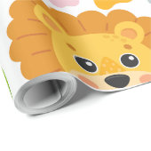 Leuke dieren gezicht cadeaupapier (Rol Hoek)