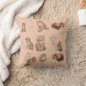 LEUKE DIEREN GRAPPIGE KAT EN MUIS VERHALEN ROZE BA KUSSEN (Deken)