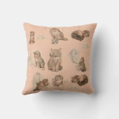 LEUKE DIEREN GRAPPIGE KAT EN MUIS VERHALEN ROZE BA KUSSEN (Achterkant)