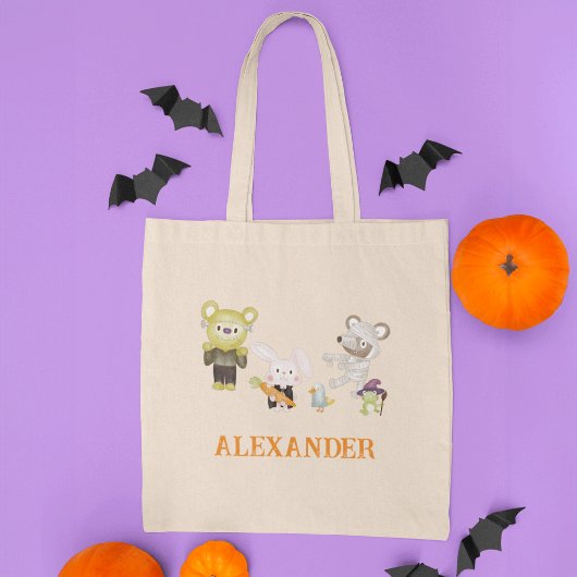 Leuke Dieren Halloween Kinder Trick or treat Tote Bag