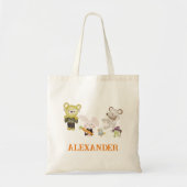 Leuke Dieren Halloween Kinder Trick or treat Tote Bag (Voorkant)