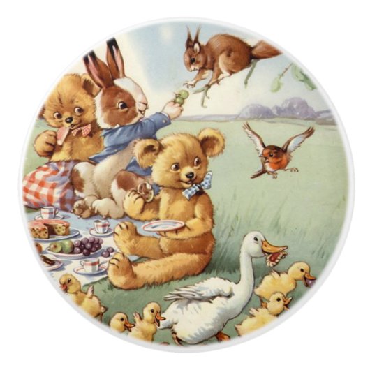 Leuke  dieren home decor knop (Voorkant)