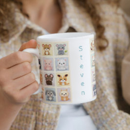 Leuke Dieren I Kinder aangepaste naam Koffie Mok